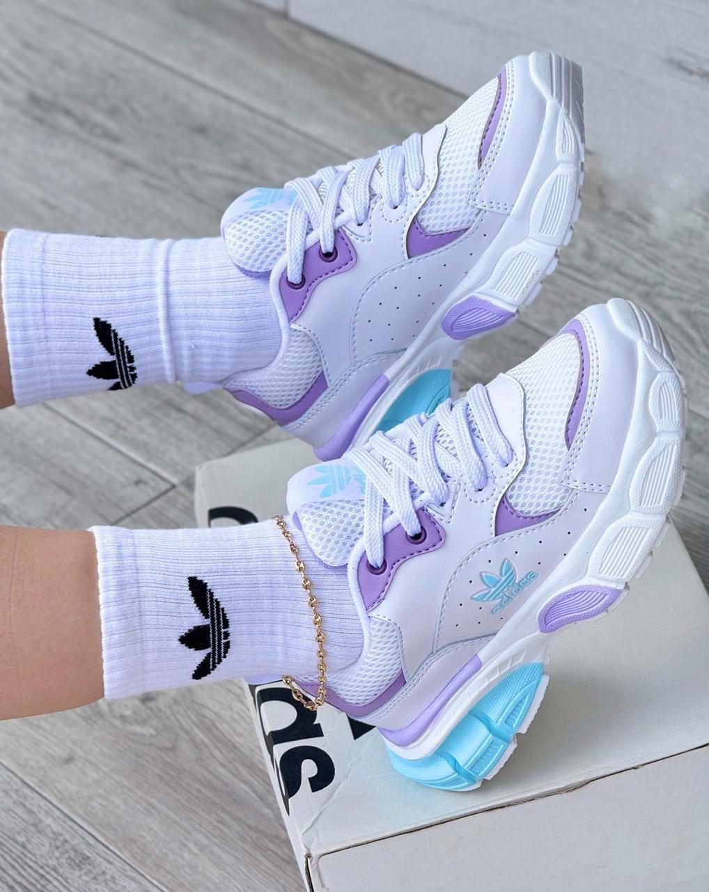 Bellos Adidas Para Dama Amc Blanco Azul